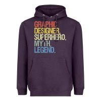 Plum funny graphic designer t shirt Heavyweight Hoodie - linhVisuals