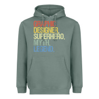 Sage funny graphic designer t shirt Heavyweight Hoodie - linhVisuals