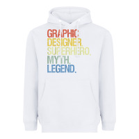 White funny graphic designer t shirt Heavyweight Hoodie - linhVisuals