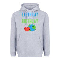 Heather Grey earth day is my birthday shirt pro environment party gift t shirt Heavyweight Hoodie - linhVisuals
