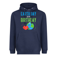 Navy earth day is my birthday shirt pro environment party gift t shirt Heavyweight Hoodie - linhVisuals