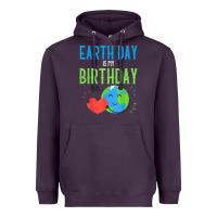 Plum earth day is my birthday shirt pro environment party gift t shirt Heavyweight Hoodie - linhVisuals