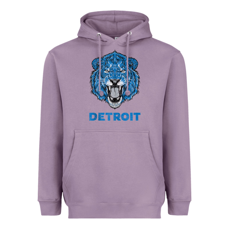 Funny Vintage Lion Face Head Detroit Gifts Tank Top Heavyweight Hoodie by linhVisuals | Teevron