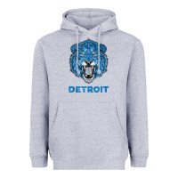 Heather Grey funny vintage lion face head detroit gifts tank top Heavyweight Hoodie - linhVisuals