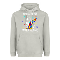 Moon Dust autism dad you will never walk alone support autism son t shirt Heavyweight Hoodie - linhVisuals