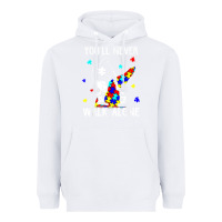 White autism dad you will never walk alone support autism son t shirt Heavyweight Hoodie - linhVisuals