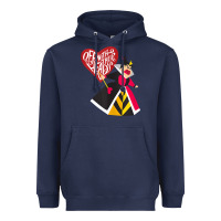 Navy alice in wonderland queen of hearts off with their heads tank top Heavyweight Hoodie - linhVisuals