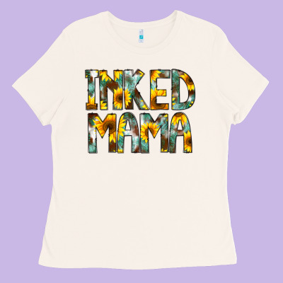 Inked Mama Flowers Ladies Tee Designed By Cowcowdesign