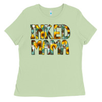 Matcha Inked Mama Flowers Ladies Tee - CowCowDesign