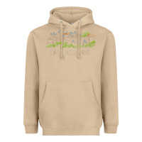 Mushroom carcassonne france unique hand drawn art gift men women t shirt Heavyweight Hoodie - linhVisuals