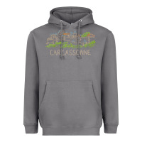 Storm carcassonne france unique hand drawn art gift men women t shirt Heavyweight Hoodie - linhVisuals