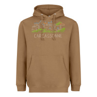Toasted Coconut carcassonne france unique hand drawn art gift men women t shirt Heavyweight Hoodie - linhVisuals