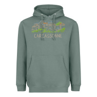 Sage carcassonne france unique hand drawn art gift men women t shirt Heavyweight Hoodie - linhVisuals