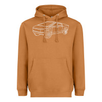 Meerkat cybertrucks line art pocket futuristic ev truck cyber design t shirt Heavyweight Hoodie - linhVisuals