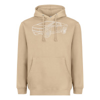 Mushroom cybertrucks line art pocket futuristic ev truck cyber design t shirt Heavyweight Hoodie - linhVisuals