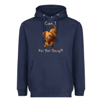 Navy can i pet dat dawg funny dog dachshund lover doxie gift t shirt Heavyweight Hoodie - linhVisuals