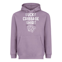 Lavender funny cribbage shirt lucky card game player lover gift t shirt Heavyweight Hoodie - linhVisuals