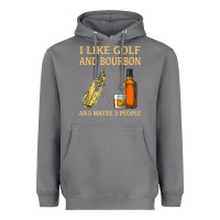 Storm i like golf and bourbon and maybe 3 people t shirt Heavyweight Hoodie - linhVisuals