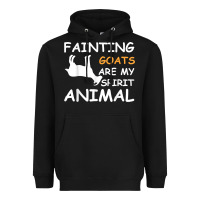 Black fainting goats are my spirit animal t shirt Heavyweight Hoodie - linhVisuals