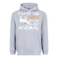 Heather Grey fainting goats are my spirit animal t shirt Heavyweight Hoodie - linhVisuals