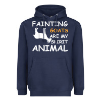 Fainting Goats Are My Spirit Animal T Shirt Heavyweight Hoodie | Teevron