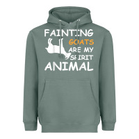 Sage fainting goats are my spirit animal t shirt Heavyweight Hoodie - linhVisuals