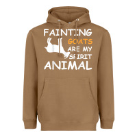 Toasted Coconut fainting goats are my spirit animal t shirt Heavyweight Hoodie - linhVisuals