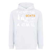 White fainting goats are my spirit animal t shirt Heavyweight Hoodie - linhVisuals