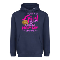 Navy just a girl boss building her mary kay empire gift for women t shirt Heavyweight Hoodie - linhVisuals