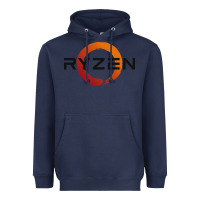 Navy ryzen free world Heavyweight Hoodie - linhVisuals