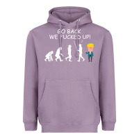 Lavender go back we fucked up funny anti trump 2020 election apparel t shirt Heavyweight Hoodie - linhVisuals
