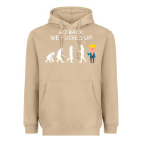 Mushroom go back we fucked up funny anti trump 2020 election apparel t shirt Heavyweight Hoodie - linhVisuals