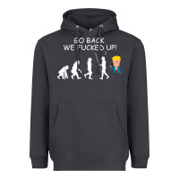 Smoke go back we fucked up funny anti trump 2020 election apparel t shirt Heavyweight Hoodie - linhVisuals
