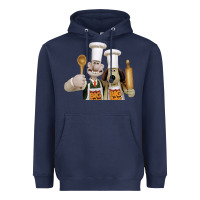 Navy Wallace Gourmeat Heavyweight Hoodie - linhVisuals