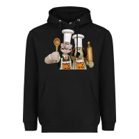 Black Wallace Gourmeat Heavyweight Hoodie - linhVisuals