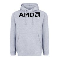 Heather Grey ryzen amd wine Heavyweight Hoodie - linhVisuals