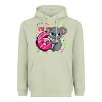Matcha kids 6th birthday shirt for girls koala bear 6 years old t shirt Heavyweight Hoodie - linhVisuals