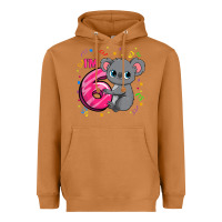 Meerkat kids 6th birthday shirt for girls koala bear 6 years old t shirt Heavyweight Hoodie - linhVisuals
