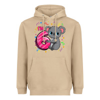 Mushroom kids 6th birthday shirt for girls koala bear 6 years old t shirt Heavyweight Hoodie - linhVisuals