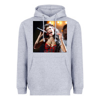 Heather Grey amy winehouse's hologram will tour Heavyweight Hoodie - linhVisuals