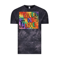 Cloud Black Pride love is love Vintage Tee - FaDigitalArtStudio