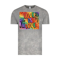 Cloud Rock Pride love is love Vintage Tee - FaDigitalArtStudio