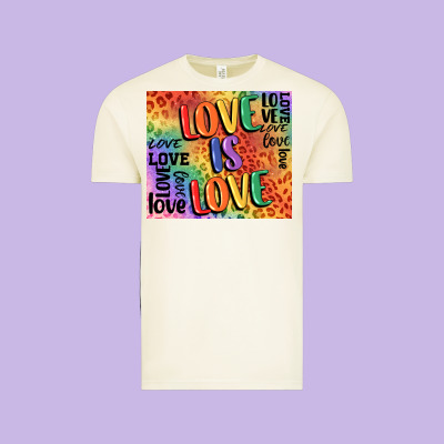 Pride Love Is Love Vintage Tee Designed By Fadigitalartstudio