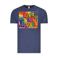Vintage Denim Pride love is love Vintage Tee - FaDigitalArtStudio