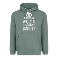 Sage kids mommy will you marry my daddy funny marriage proposal t shirt Heavyweight Hoodie - linhVisuals