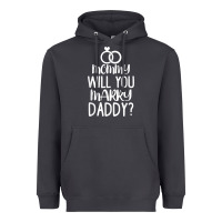 Smoke kids mommy will you marry my daddy funny marriage proposal t shirt Heavyweight Hoodie - linhVisuals