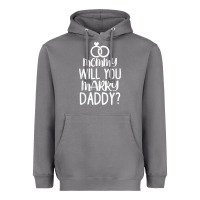 Storm kids mommy will you marry my daddy funny marriage proposal t shirt Heavyweight Hoodie - linhVisuals