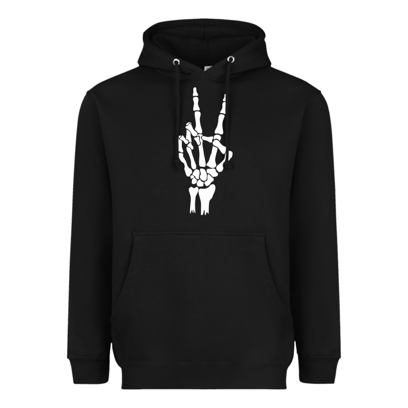 Skeleton Peace Heavyweight Hoodie by linhVisuals | Teevron
