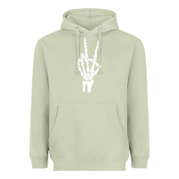 Matcha skeleton peace Heavyweight Hoodie - linhVisuals