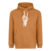 Meerkat skeleton peace Heavyweight Hoodie - linhVisuals